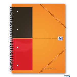 Kołonotatnik A4 80 kartek, linia  /  tagi, INTERNATIONAL MEETINGBOOK, OXFORD, 100104296