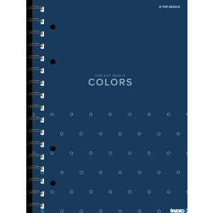 Kołozeszyt TOPCOLORS 2SPI A4 100K 70G kratka niebieskibieski 400169230 Top 2000