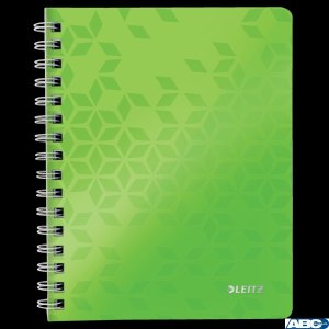 Kołonotatnik w kratkę A5 PP Leitz WOW, zielony 46410054 (X)
