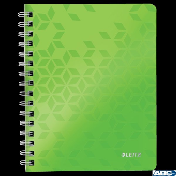 Kołonotatnik w kratkę A5 PP Leitz WOW, zielony 46410054 (X)