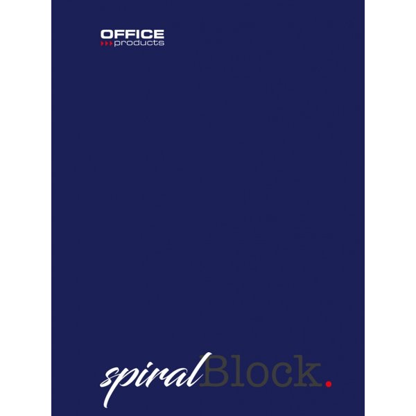 Kołonotatnik OFFICE PRODUCTS, A5, w linie, 80 kart., 70gsm, granatowy