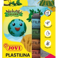Zestaw plasteliny JOVI, 6x15g, kolory natury, mix kolorów