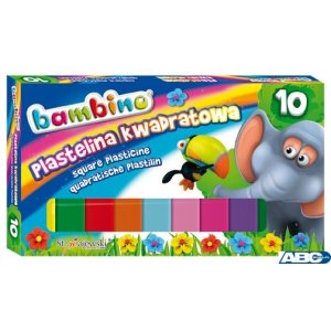 Plastelina BAMBINO 10 kol. Kwadrat *2823 ST.MAJEWSKI