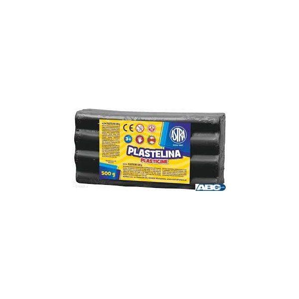 Plastelina Astra 500g czarna, 303117013