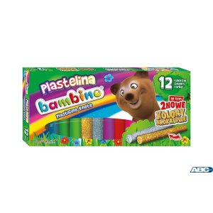 Plastelina BAMBINO 12 kolorów St.Majewski