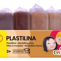 Zestaw plasteliny JOVI, 6x50g, kolory wielokulturowe, mix kolorów