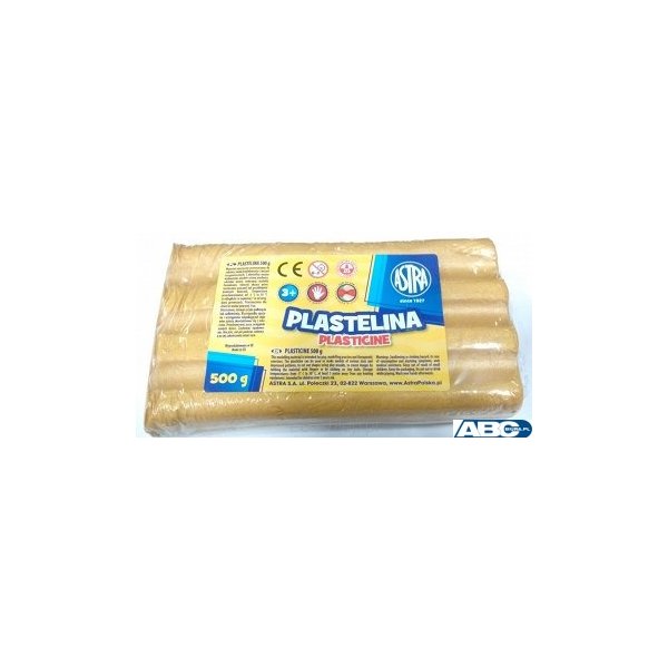 Plastelina metaliczna Astra 500g złota, 303117014