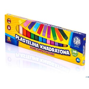 Plastelina Astra kwadratowa 18 kolorów, 83814904