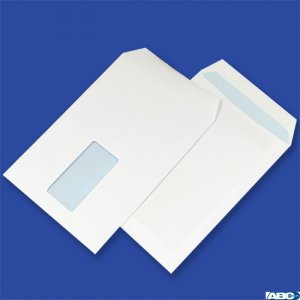 Koperty C5 SK białe 90g okno prawy / lewy środek 45x90mm (500szt.) NC 31421120