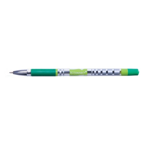 Długopis żelowo-fluidowy Q-CONNECT 0,5mm, zielony