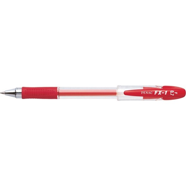 Długopis żelowy PENAC FX1 0,7mm, czerwony