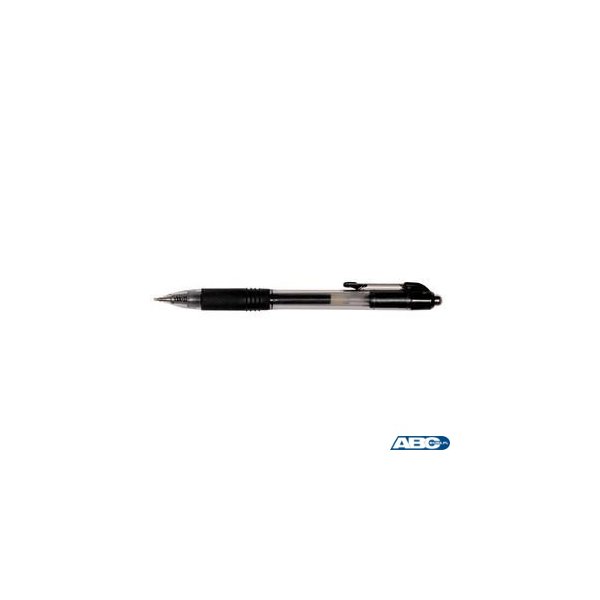 Pióro żel.autom.AH-806 czarne 166001 Leviatan