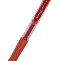 Długopis automatyczny żelowy Q-CONNECT 0,5mm (linia), zawieszka, czerwony