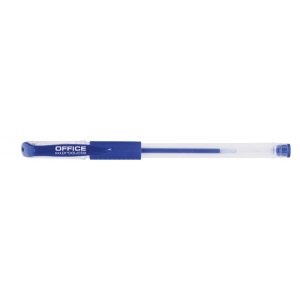 Długopis żelowy OFFICE PRODUCTS, gumowy uchwyt, 0,5mm, niebieski