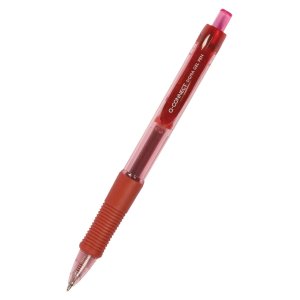 Długopis automatyczny żelowy Q-CONNECT 0,5mm (linia), czerwony