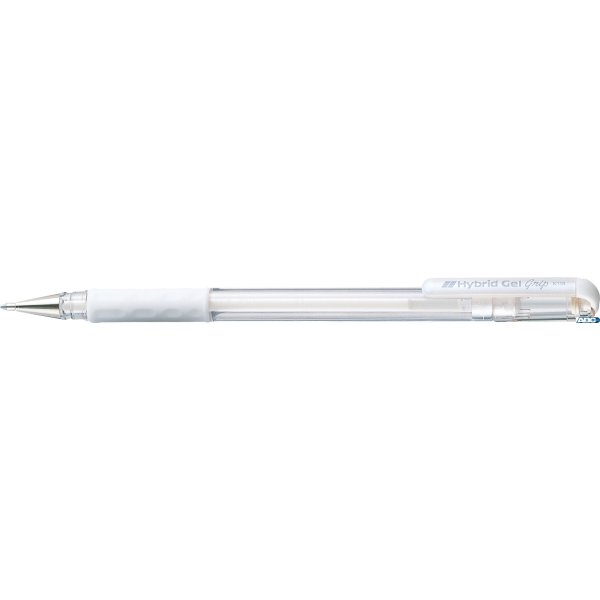 Długopis żelowy 0,8mm biały K118-W PENTEL - HYBRID GEL GRIP