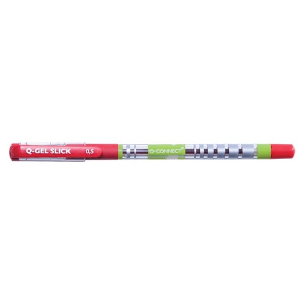 Długopis żelowo-fluidowy Q-CONNECT 0,5mm, czerwony
