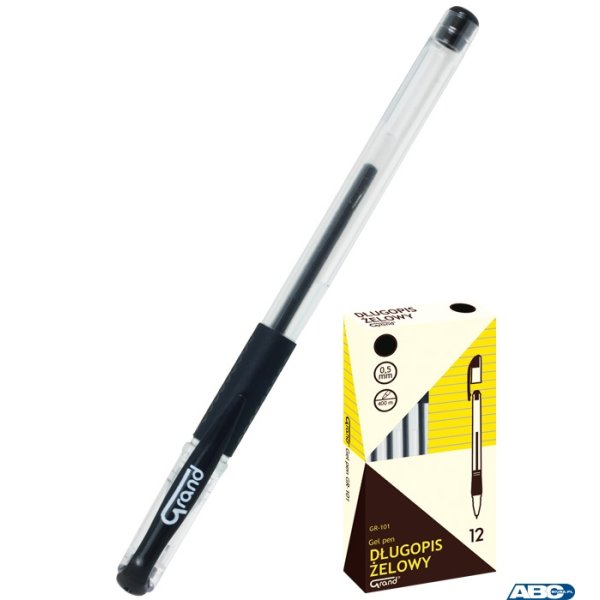 Pióro żelowe GR-101 czarne GRAND 160-1025