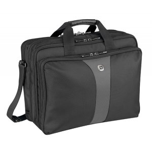 Torba na laptopa WENGER Legacy, 17", 420x320x210mm, czarna / szara