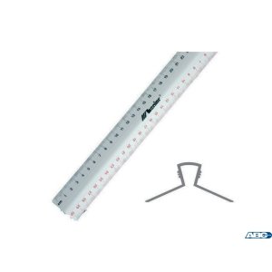Linijka aluminiowa 30cm 30161 z uchwytem LENIAR