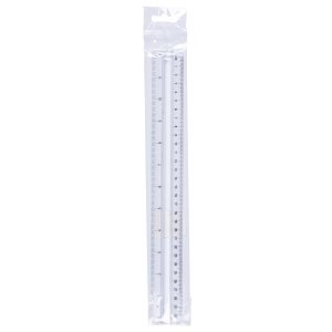 Linijka z uchwytem DONAU, 30cm, zawieszka, transparentna