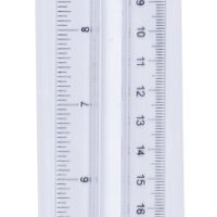 Linijka z uchwytem DONAU, 30cm, zawieszka, transparentna