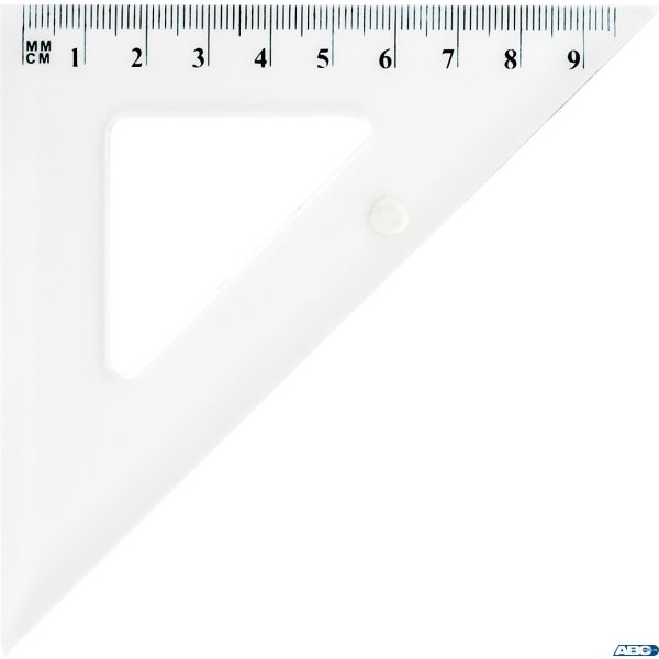 Ekierka szkolna GRAND GR854T 45/10cm przezroczysta 130-1709
