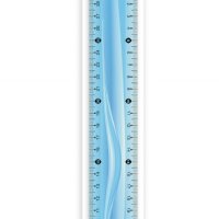 Linijka KEYROAD, 30cm, elastyczna, zawieszka, mix kolorów