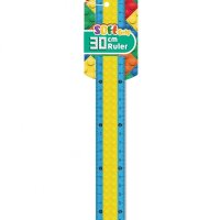 Linijka plastikowa KEYROAD, w kształcie klocka Lego, 30cm, zawieszka, mix kolorów