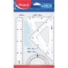 Komplet START MEDIOUM 242820 MAPED linijka 20cm + ekierka + kątomierz