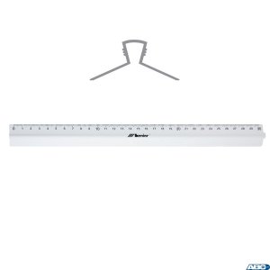 Linijka 30cm z uchwytem alumi. 30317 LENIAR