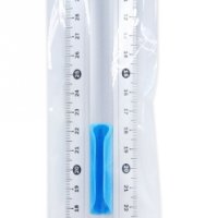 Linijka aluminiowa KEYROAD, z uchwytem na ołówek, 40cm, blister, mix kolorów
