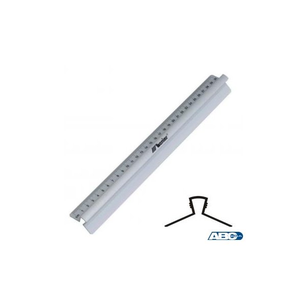 Linijka 20cm z uchwytem alum. 30316 LENIAR