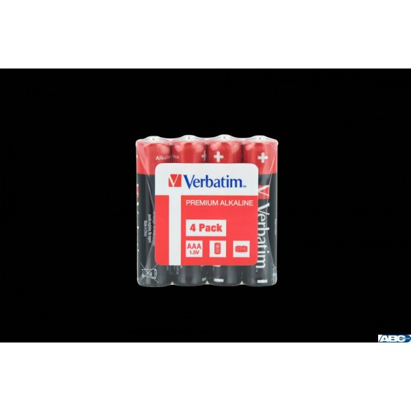 Baterie VERBATIM ALKALICZNE LR03 AAA SHRINK 4szt. 49500