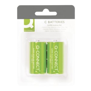 Baterie super-alkaliczne Q-CONNECT C, LR14, 1,5V, 2szt.