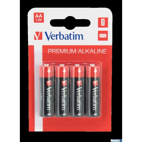 Baterie VERBATIM ALKALICZNE LR06 AA BLISTER 4szt. 49921