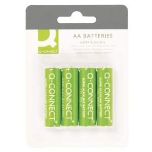Baterie super-alkaliczne Q-CONNECT AA, LR06, 1,5V, 4szt.