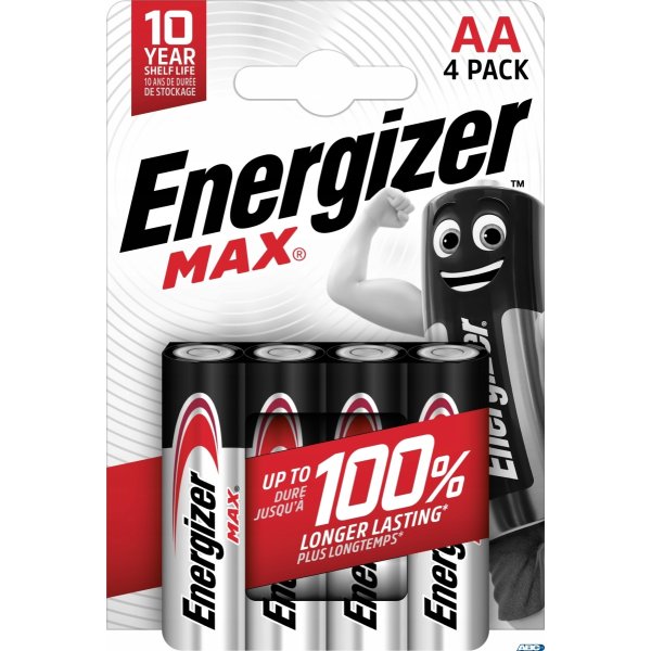 Bateria alkaliczna MAX ENERGIZER LR6/AA (4szt)