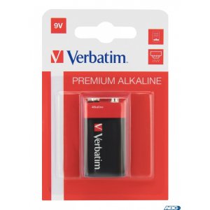 Bateria VERBATIM ALKALICZNE  9V BLISTER 1szt. 49924