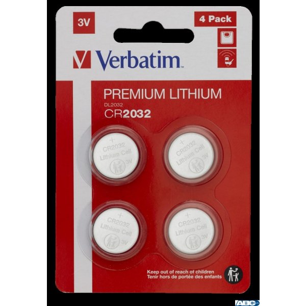 Baterie VERBATIM LITHIUM CR2032 3V BLISTER 4szt. 49533