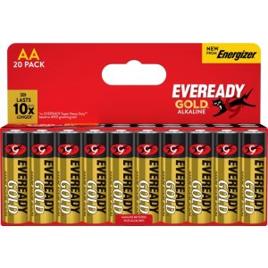 Bateria EVEREADY GOLD from ENERGIZER, AA, LR6, 1,5V, DHP20 EU, 20 szt.