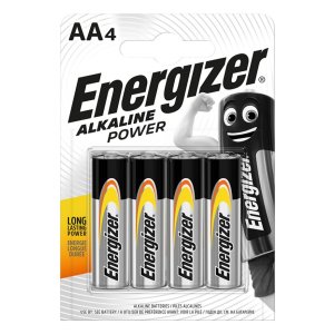 Bateria ENERGIZER Alkaline Power, AA, LR6, 1,5V, 4szt.