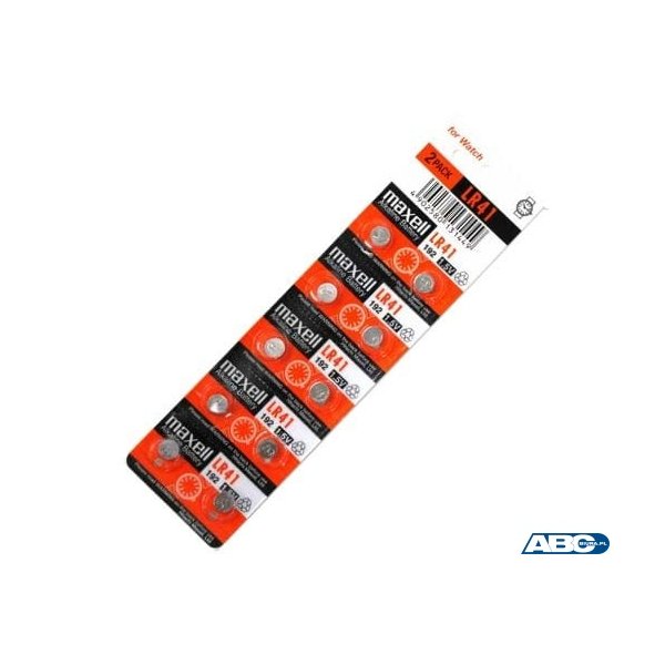 Bateria zegarowa alkaliczna mini (10szt.) G3 / AG3 / L736 / 192 / LR41 Maxell