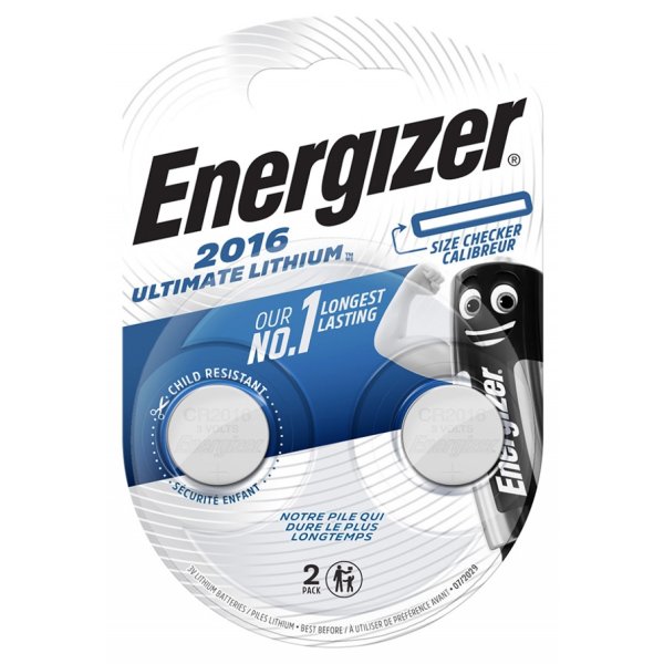 Bateria specjalistyczna ENERGIZER Ultimate Lithium Coins, CR2016, 3V, 2szt.