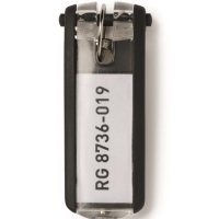 Zawieszki do kluczy KEY CLIP (6szt.) czarne DURABLE 1957-01