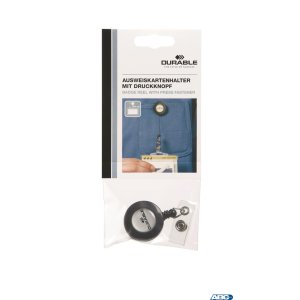 Zawieszka z metalowym zapięciem.1 szt.w opako waniu.antracyt 822658 DURABLE