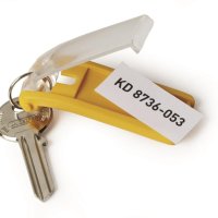 Zawieszki do kluczy KEY CLIP (6szt.) żółte DURABLE 1957-04