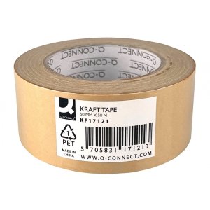 Taśma papierowa Q-CONNECT KRAFT, 50mm, 50m, 130 mic