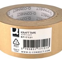 Taśma papierowa Q-CONNECT KRAFT, 50mm, 50m, 130 mic