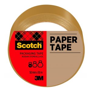 Taśma pakowa SCOTCH® Mailing , papierowa, 50mm x50m, 1szt., brązowa
